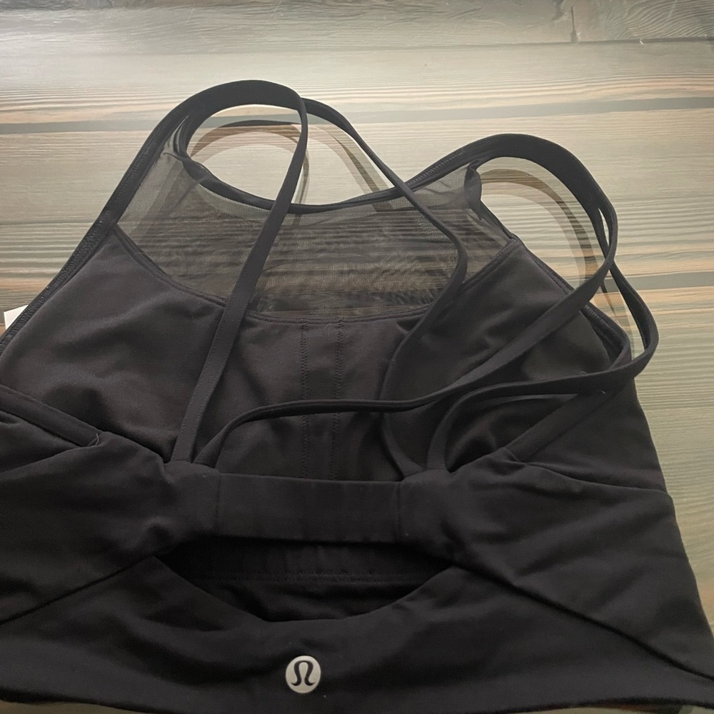 Lululemon Black Sports Bra Sleek Racerback Design - Picture 3 of 5